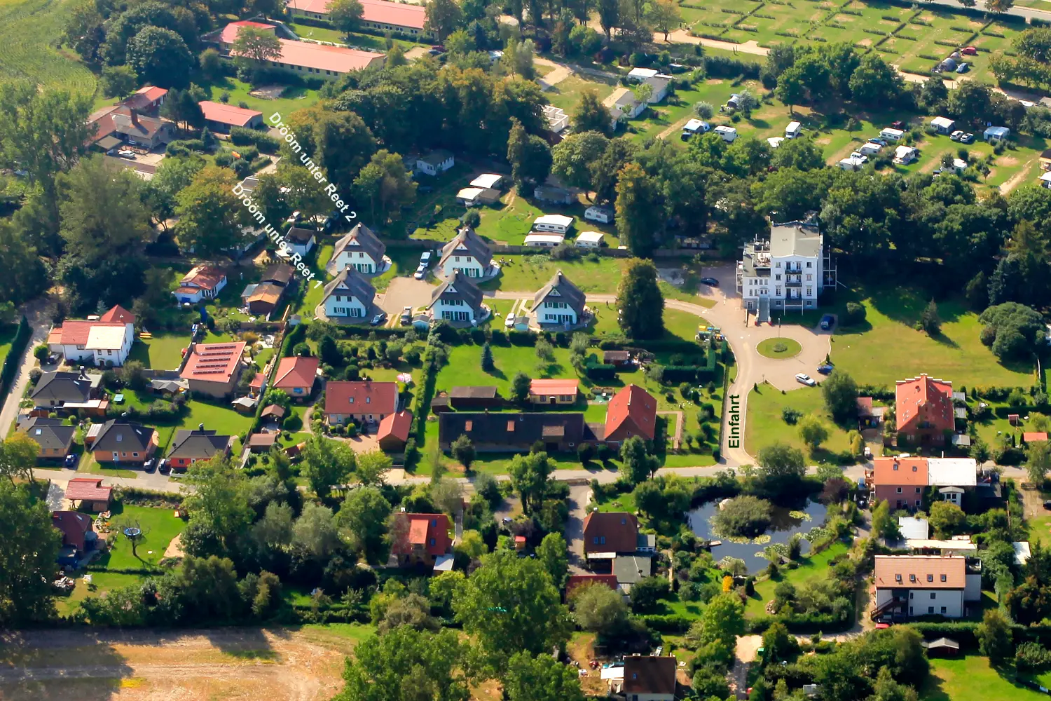 Ferienhaus Ostsee – Luftaufnahme