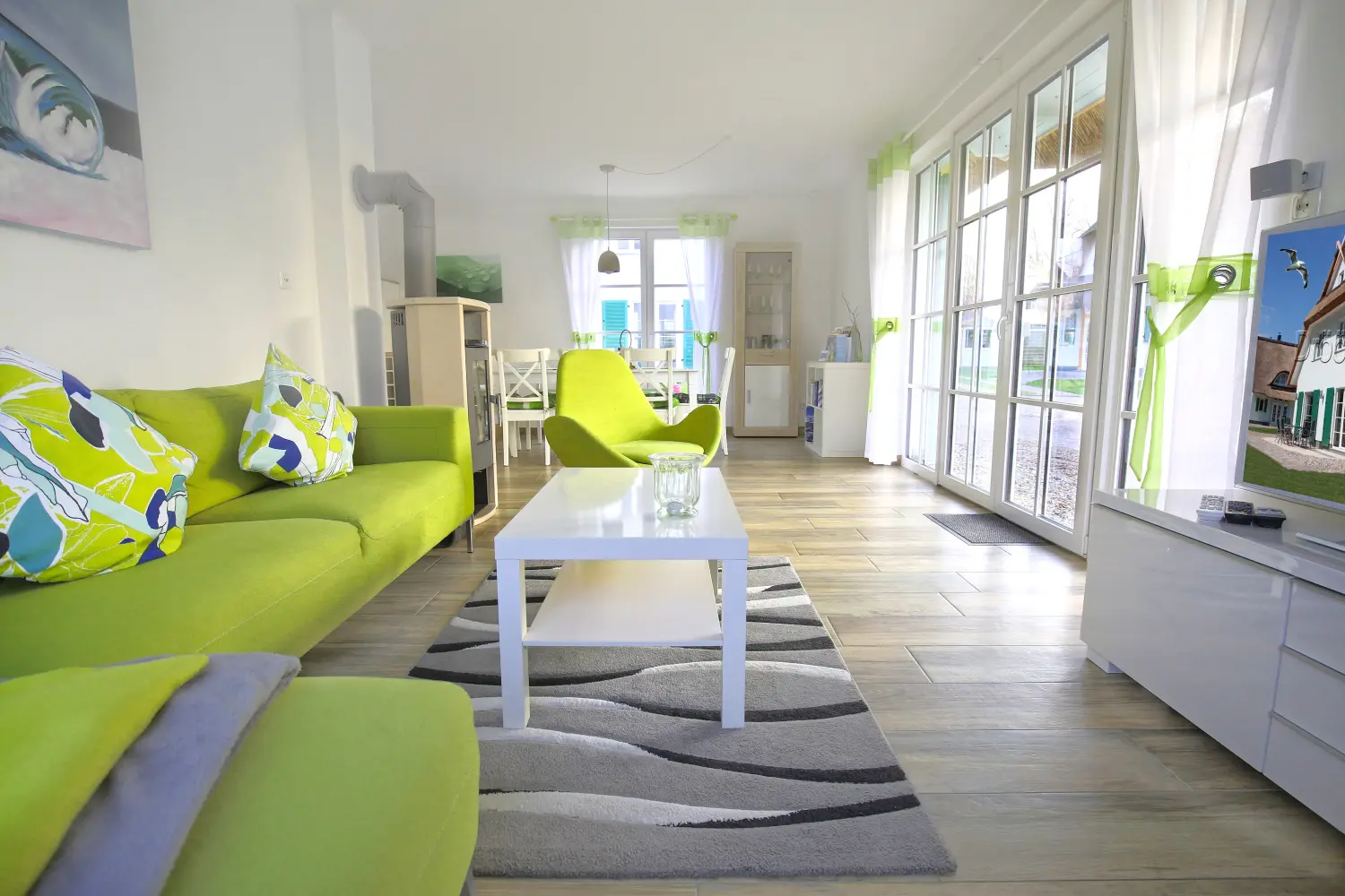 Ostsee-Ferienhaus 1 – Wohnzimmer
