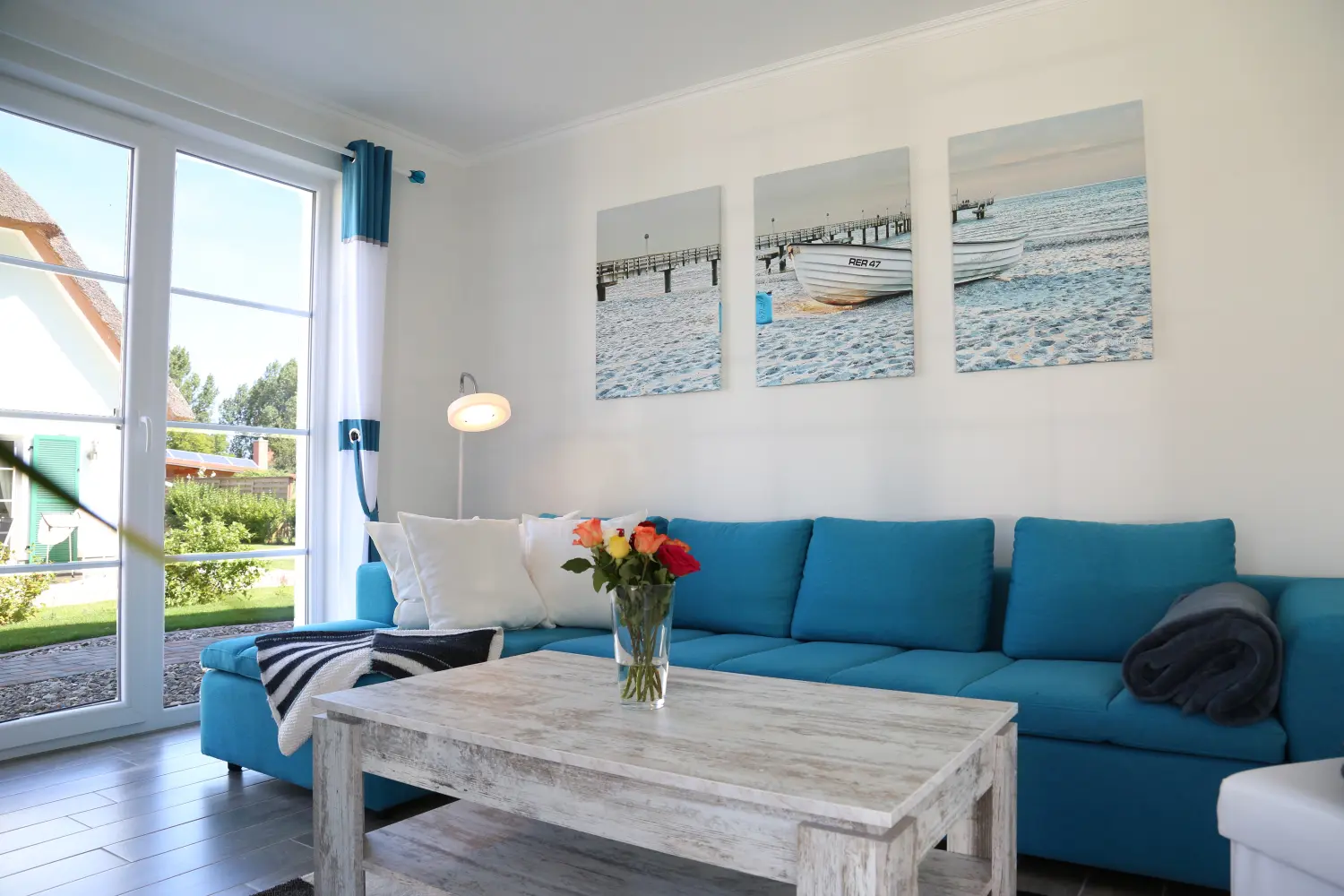 Ostsee Ferienhaus 2 - Wohn- und Essbereich